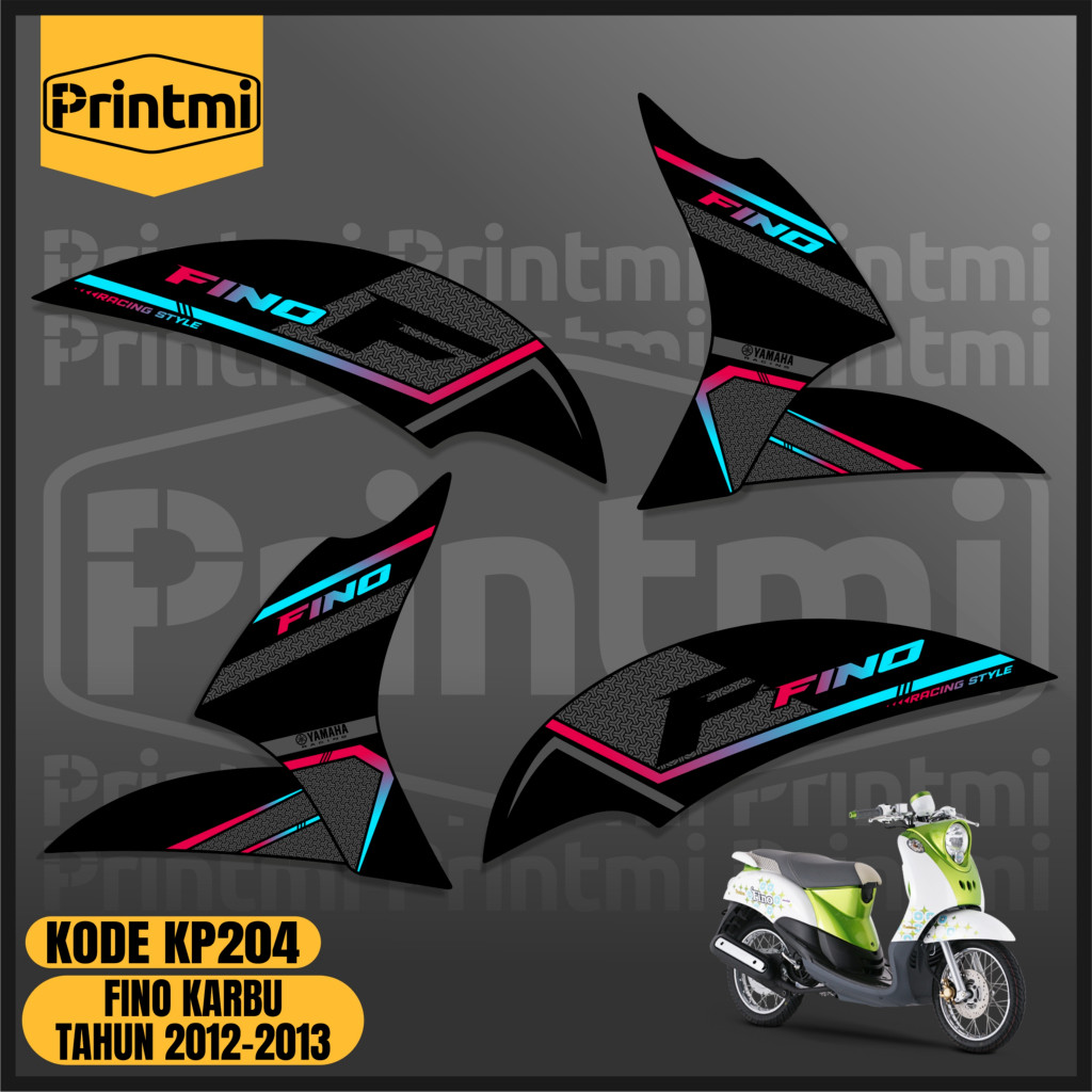 Stiker Striping Motor Fino Karbu 2012 2013 Variasi Printmi Simple Racing Keren