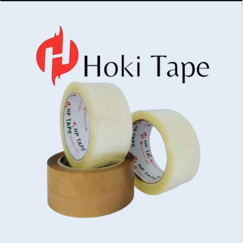 

YANQIN - Lakban Bening + Coklat HOKI TAPE Ukuran 45mm X 70m Kualitas Terbaik