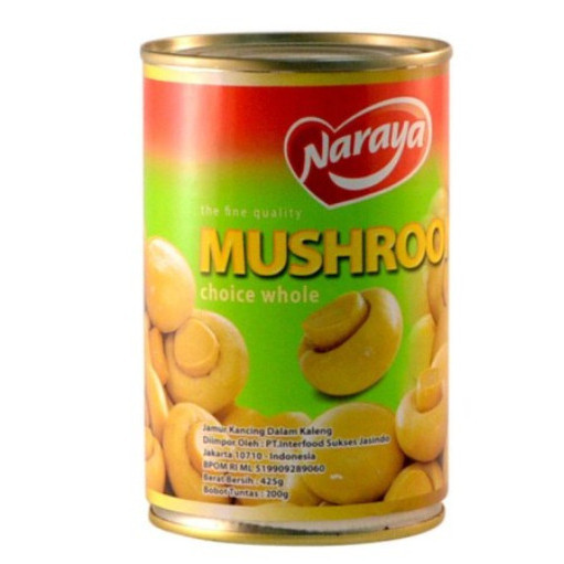 

LOWESHOP.ID Naraya Choice Whole Mushroom Canned / Jamur Kancing Kaleng 425g