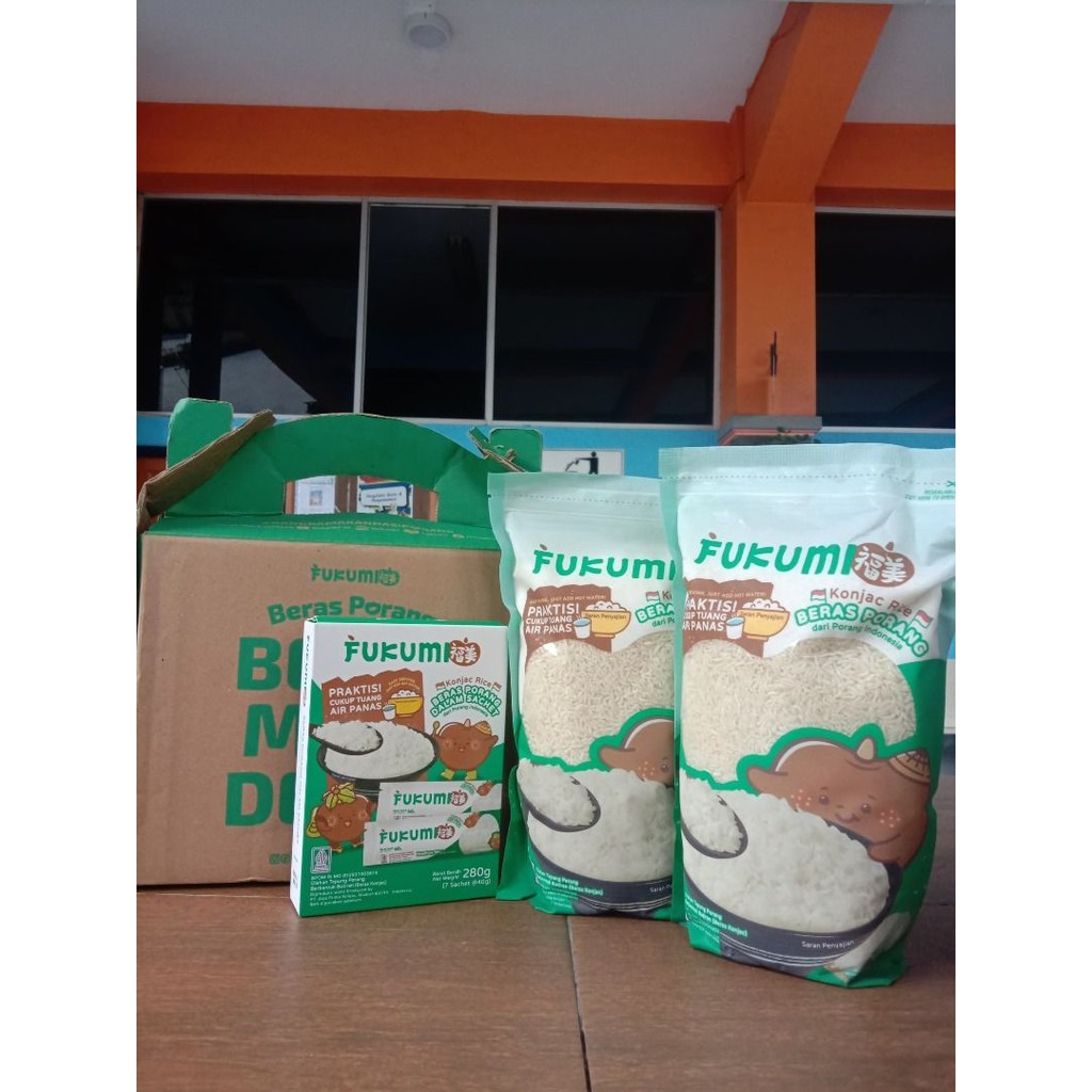 

ASILI 100% Beras Porang Pouch 1 Kg Fukumi Konjac Rice / Shirataki Beras Instan EXP 06 2027