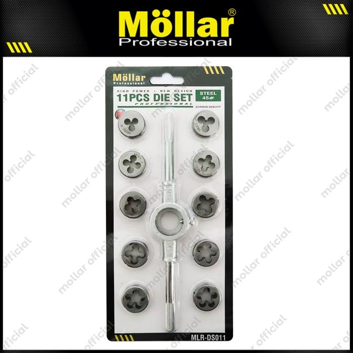 MOLLAR Mata Senai Ulir Baut Drail/Die Set 11Pcs (DS011)