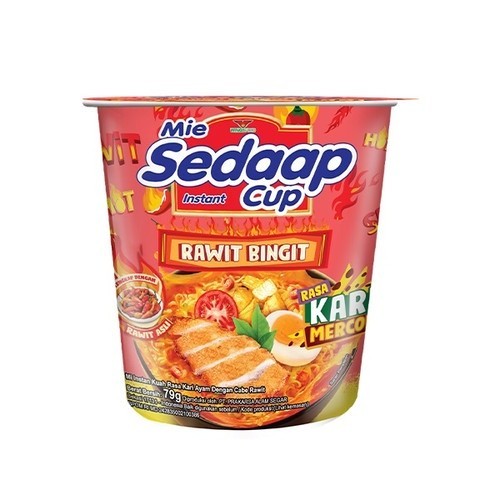 

NEW ITEM NOODLE MIE SEDAAP KARI MERCON CUP 79G