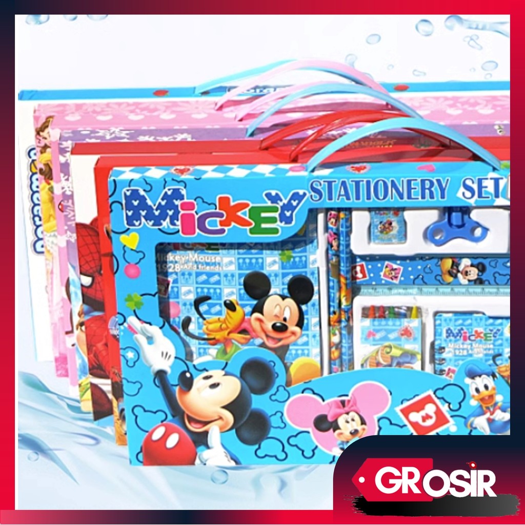 

Grosir - S5982 Set Alat Tulis 8 In 1 / Set Alat Tulis Anak Motif Kartun / Set Alat Tulis 8 In 1 Lucu / Stationery Set 8 In 1 Lucu