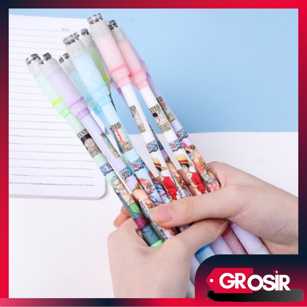 Grosir - S5708 Pulpen Putar Karakter Anti Stress / Spinning Pen / Pena Pulpen Putar Mainan Anak Pen 
