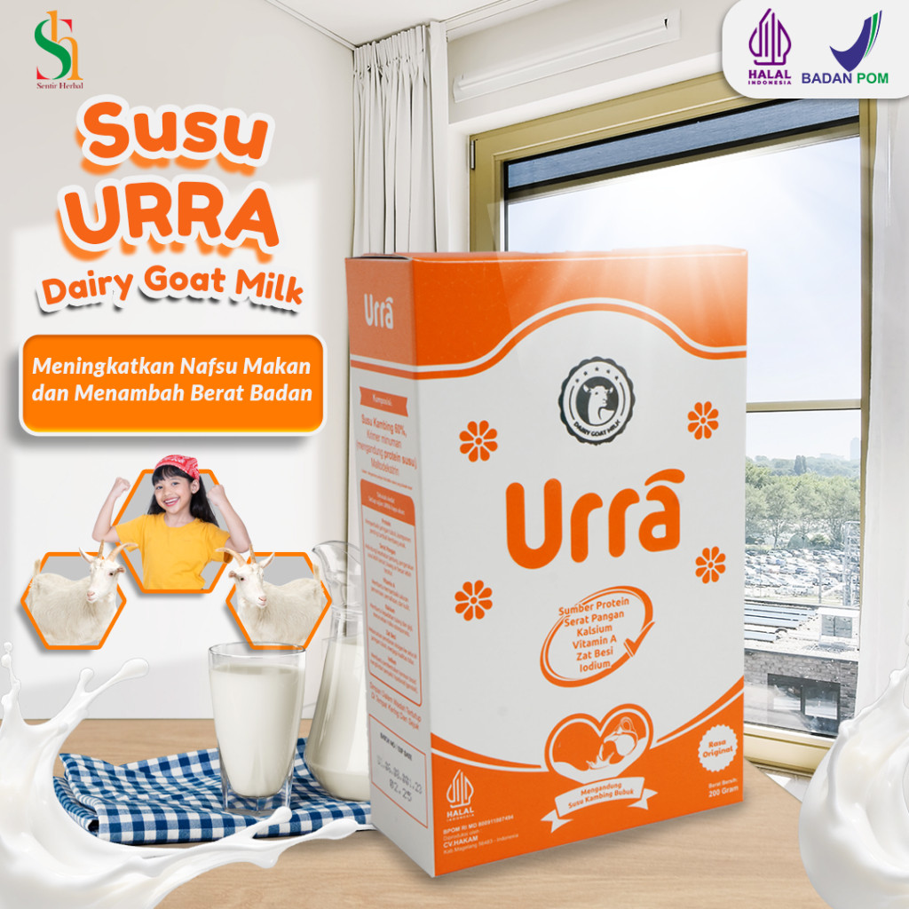 

Urra Susu Kambing Saanen Susu Penambah Berat Badan Anak dan Penambah Tinggi Badan anak