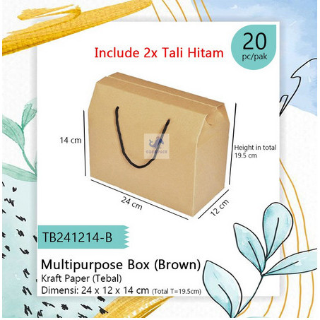 

Kraft Paper Box Multipurpose Gift Cake Souvenir Hampers Kotak Kertas