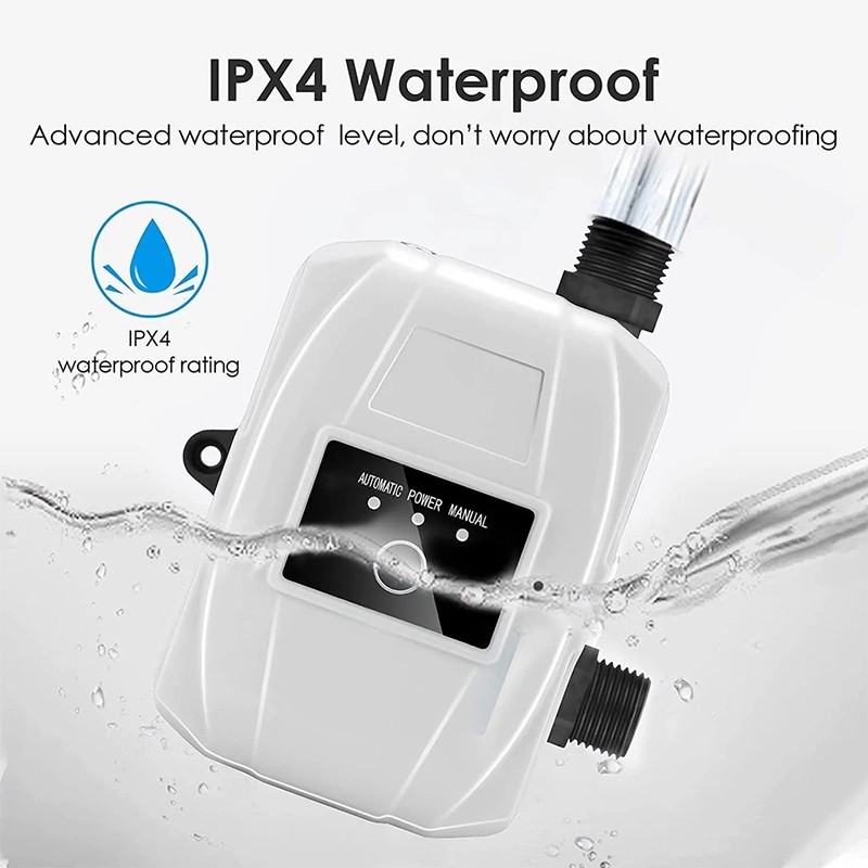 Pompa Air Booster 120W - Sistem Otomatis, Debit 35L/menit, Untuk Pendorong Shower & Heater