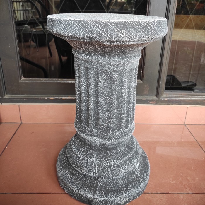 standing peyangga pot kaki pot semen D 30cm tinggi 50cm - kotak