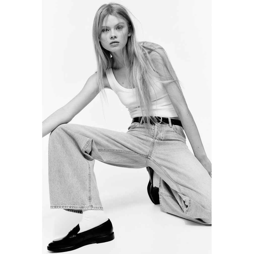 H&M Wanita Wide Jeans