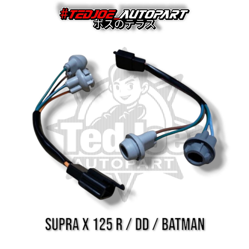 Fitting Lampu Sen Senja Riting Depan Supra X 125 R Batman Assy Soket Fiting Depan Kanan Kiri Supra 1