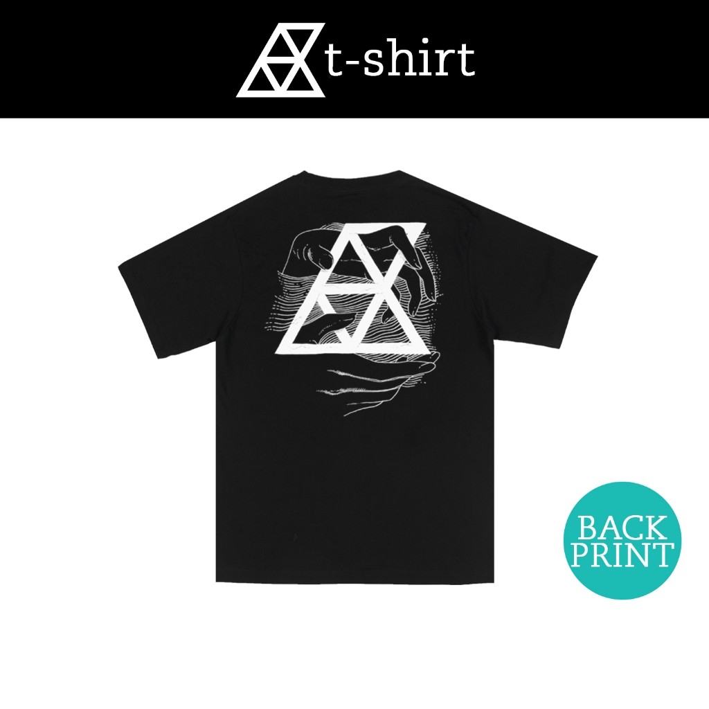 Kaos Reclays Tshirt Black Hand Black