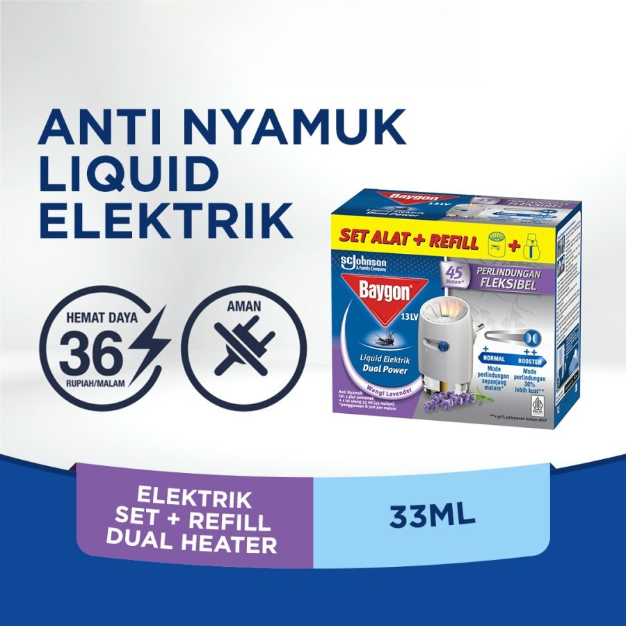 Baygon Liquid Electric Set 33mL Value Pack Edition - Obat Nyamuk Elektrik , Hama & Serangga