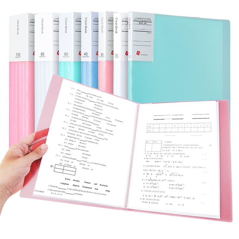

1 Translucent Color, File Waterproof, Student Office Supplies, Easy To Sort, Transparent ert Bag, Thickened File Bag, A4 Size