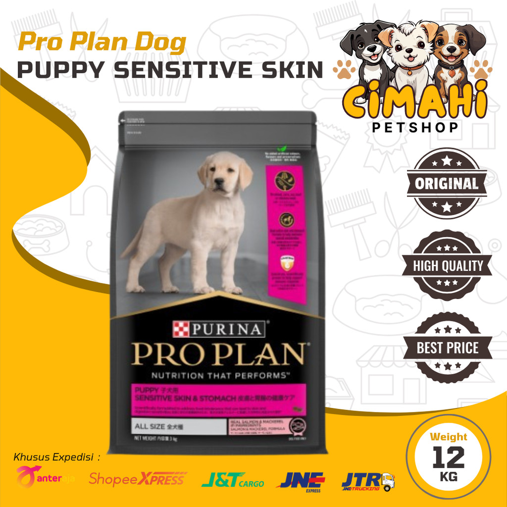 PROPLAN Dog Puppy All Size Sensitive Skin & Stomach 12kg
