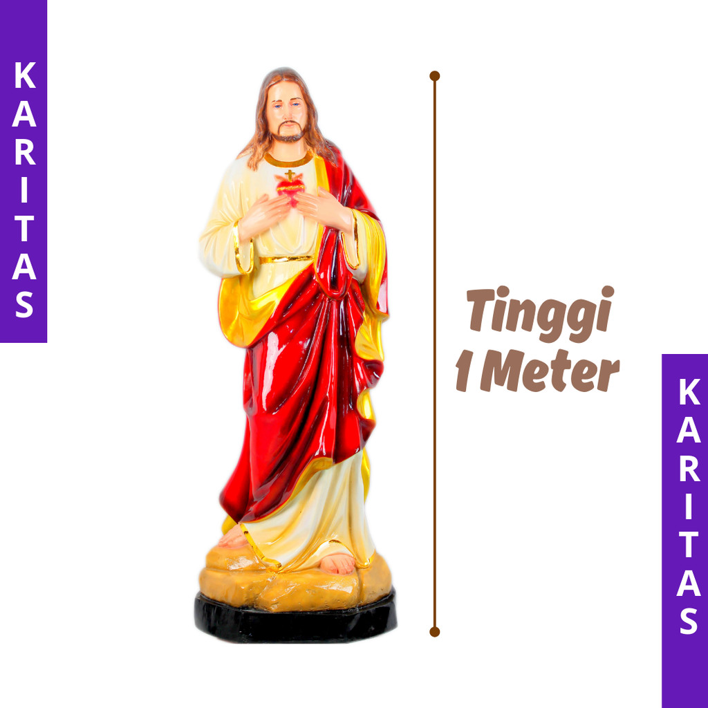 PATUNG YESUS 1 METER /  PATUNG YESUS UKURAN BESAR / PATUNG TUHAN YESUS UKURAN JUMBO