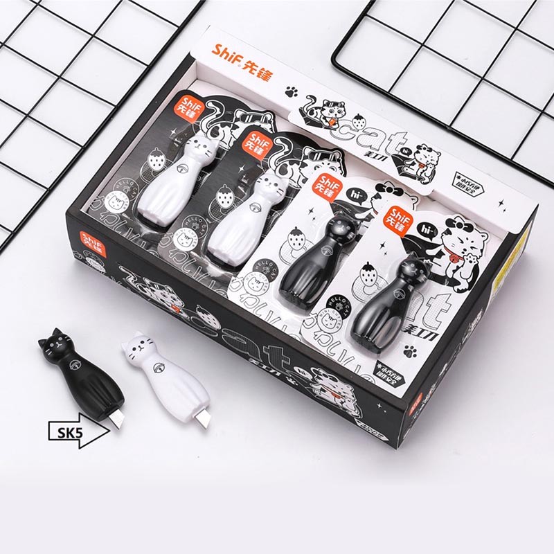

12pcs/lot Creative Cat Paw Utility Knife Cute Paper Cutter Cutting Paper Razor Blade DIY Tool Office School Supplies