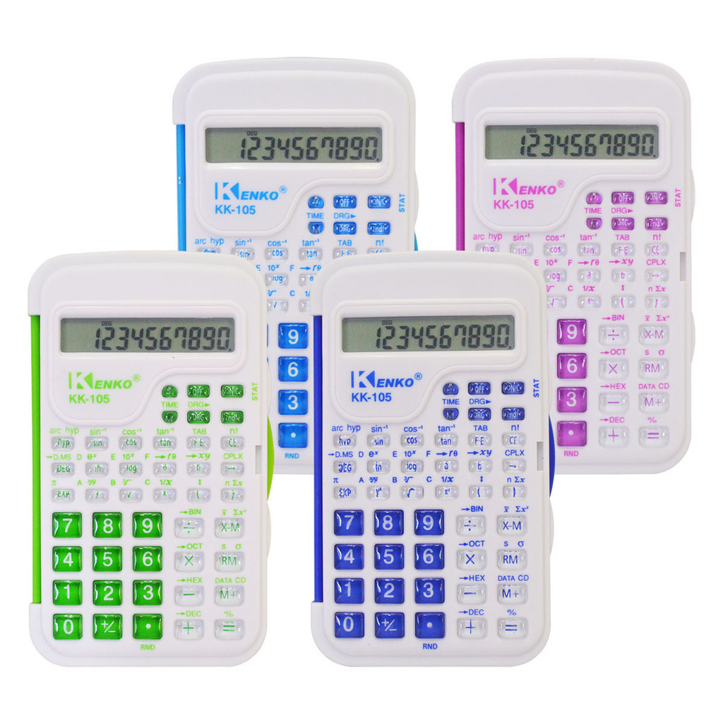 

Calculator Elektronik Kalkulator Ilmiah 10 Digit Scientific KK-105 Best Seller