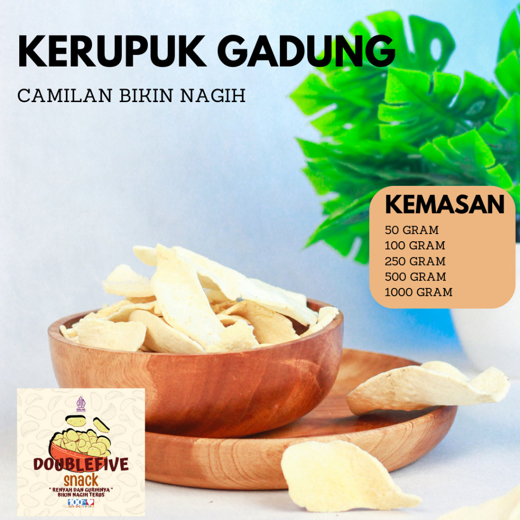 

NMZSHOP Keripik Gadung Gurih Super Enak dan Renyah Matang Siap Makan Kerupuk Gadong