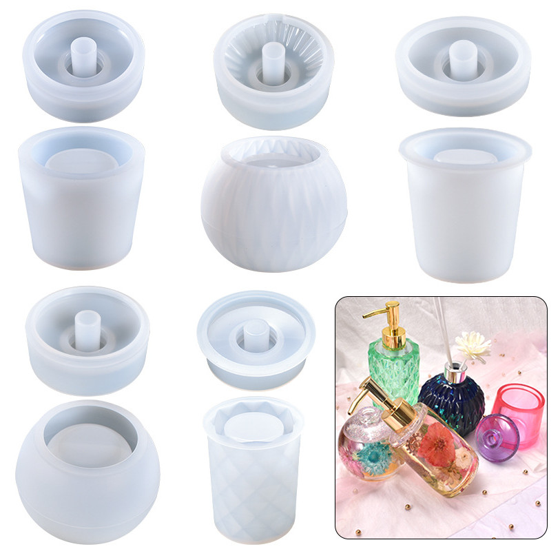 

DIY Crystal Silicone Mold Emulsion Aromatic Bottle Sets With Lips Perfume Bottle Resin Mold Home Room Decoration Ornaments Craft