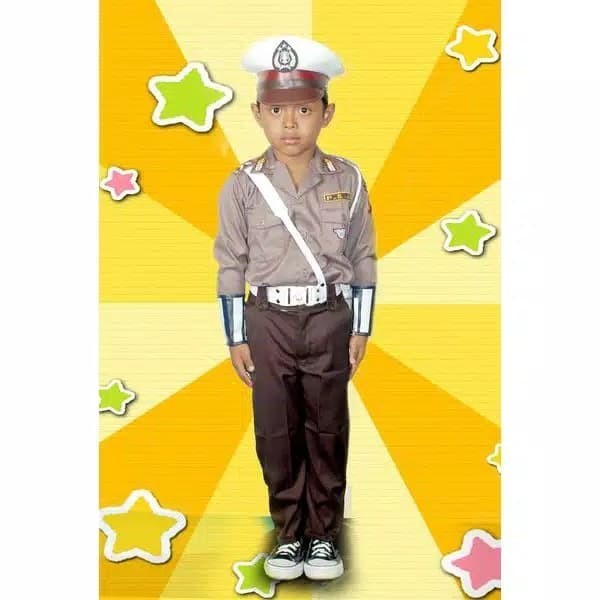baju kostum polisi anak cowok/laki laki