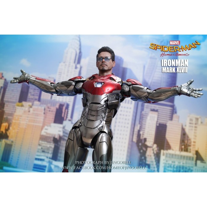 ORIGINAL Hot Toys MARVEL Iron Man Mark 47 DIECAST Spiderman Homecoming - NEW & VERY RARE