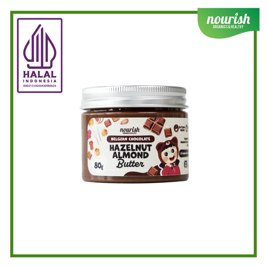 

Nourish Belgian Chocolate Hazelnut Almond Butter - 80 gr