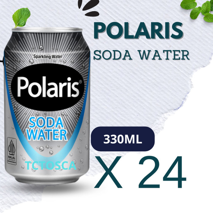 

Polaris Soda Water Can Air Soda Polaris 330ML 1 Dus isi 24 Pcs