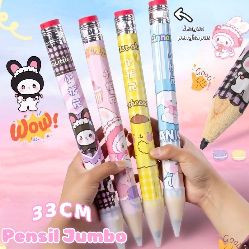 

sg IRIS 33 Cm Pensil Hb Jumbo Pensil Besar/Pensil Jumbo Kreatif Pensil Besar Lucu Pensil