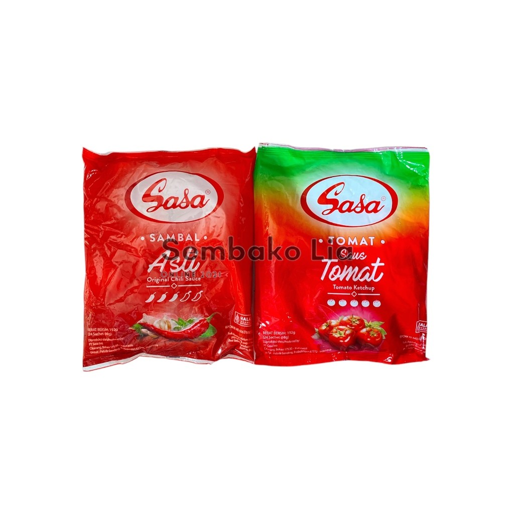 

SASA Sambal Asli Sachet 8 gr / Sasa Sambal Tomat Sachet 8gr