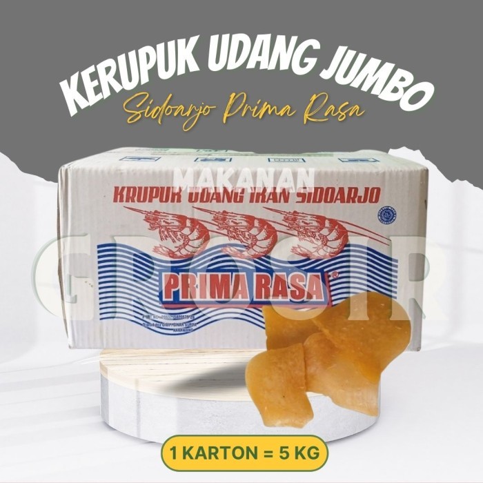 

Jual Kartonan / Kerupuk Udang Jumbo Sidoarjo Prima Rasa 5 Kg / Mentah