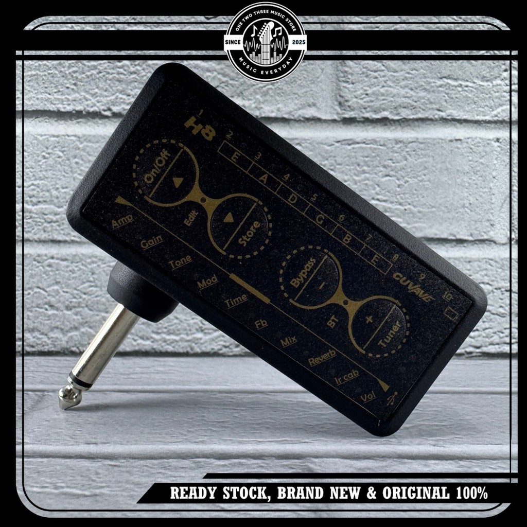 Efek Gitar CUVAVE H8 Multi Effects Soundcard Headphone Amplifier Guitar Pedal Instrument