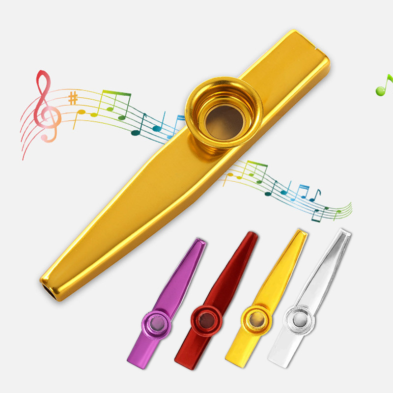 Kazoo Metal Terompet Flute Kazu Alat Musik Tiup