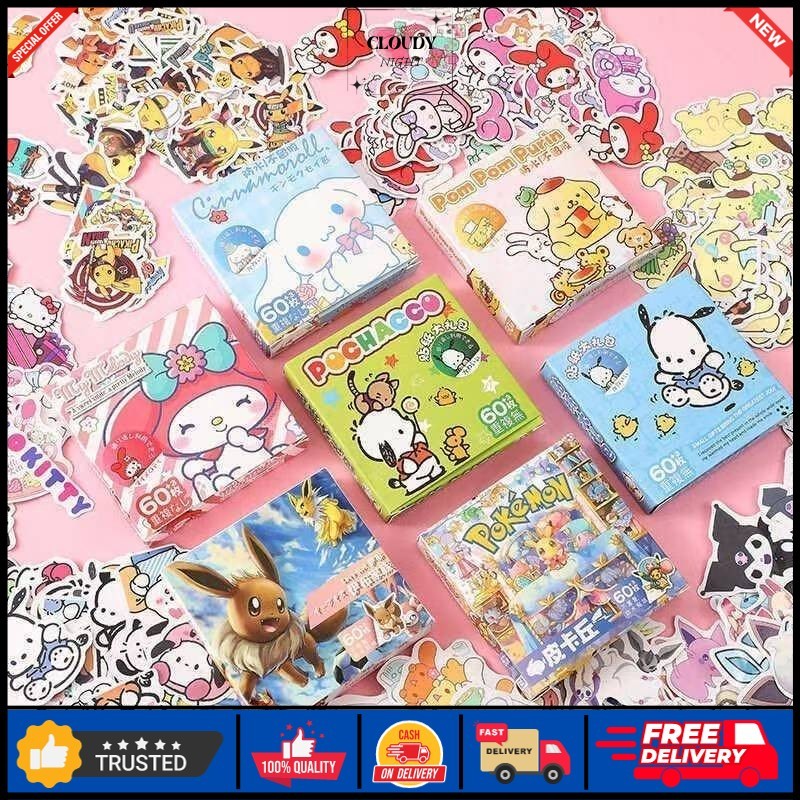 

CN - 1 BOX STIKER LUCU MOTIF KARTUN KOREA AESTHETIC / STICKER TEMPELAN BUKU ANAK LUCU / STIKER CUTE DIARY BOOK