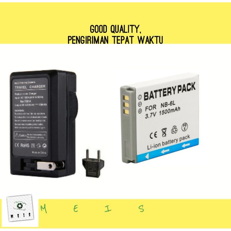Baterai & Charger Canon SX500 SX510 SX520 SX530 SX540 Casan Battery