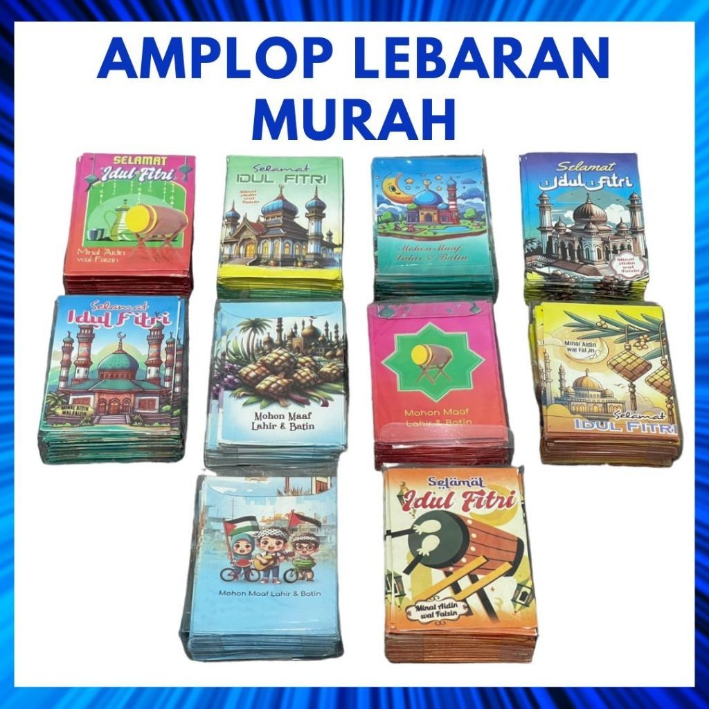 

Amplop Lebaran Isi 50 Lembar Angpao Idul Fitri Thr Lucu Unik Motif Karakter