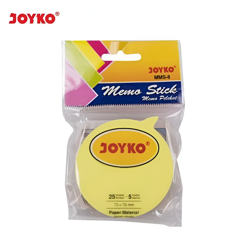 

Memo Stick Kertas Memo Tempel Sticky Note Joyko MMS-8 - Bentuk Bulat Komentar