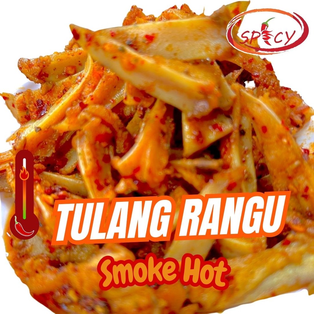 

1 Bungkus Tulang Rangu Kriuk Ayam Chilli Oil Pedas Gurih Nampol 100 gr
