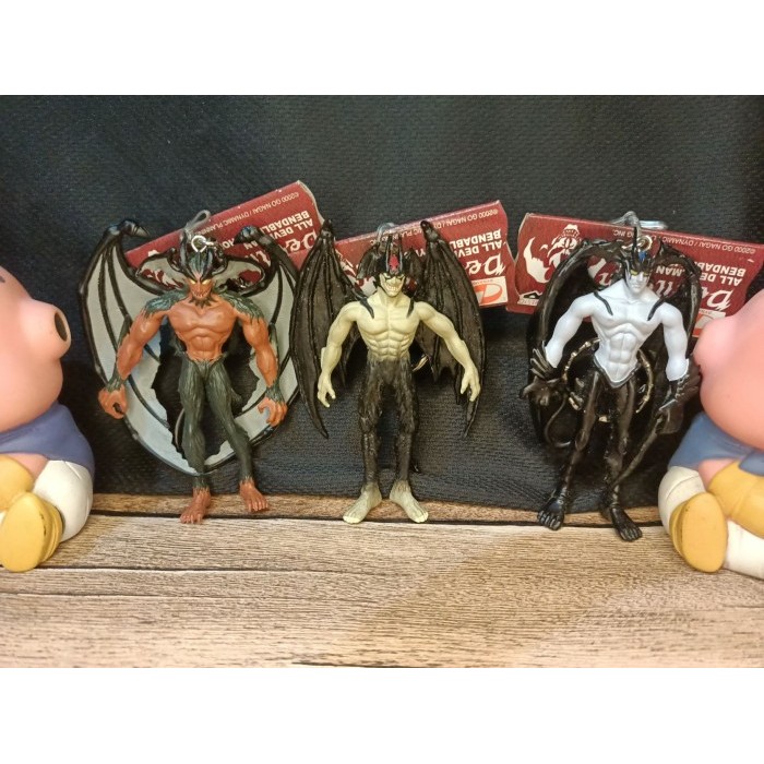 devilman bandable keyholder figure set 3 amon original japan