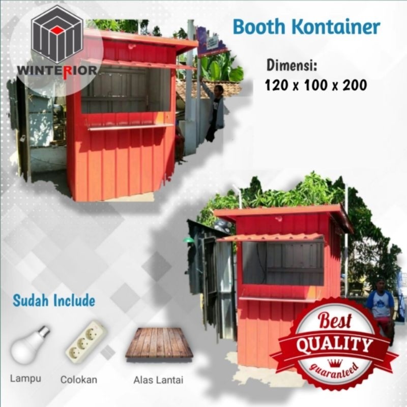 Booth Semi Container / Booth Kontainer Mini / Booth stand / Booth Bajaringan / Container Praktis