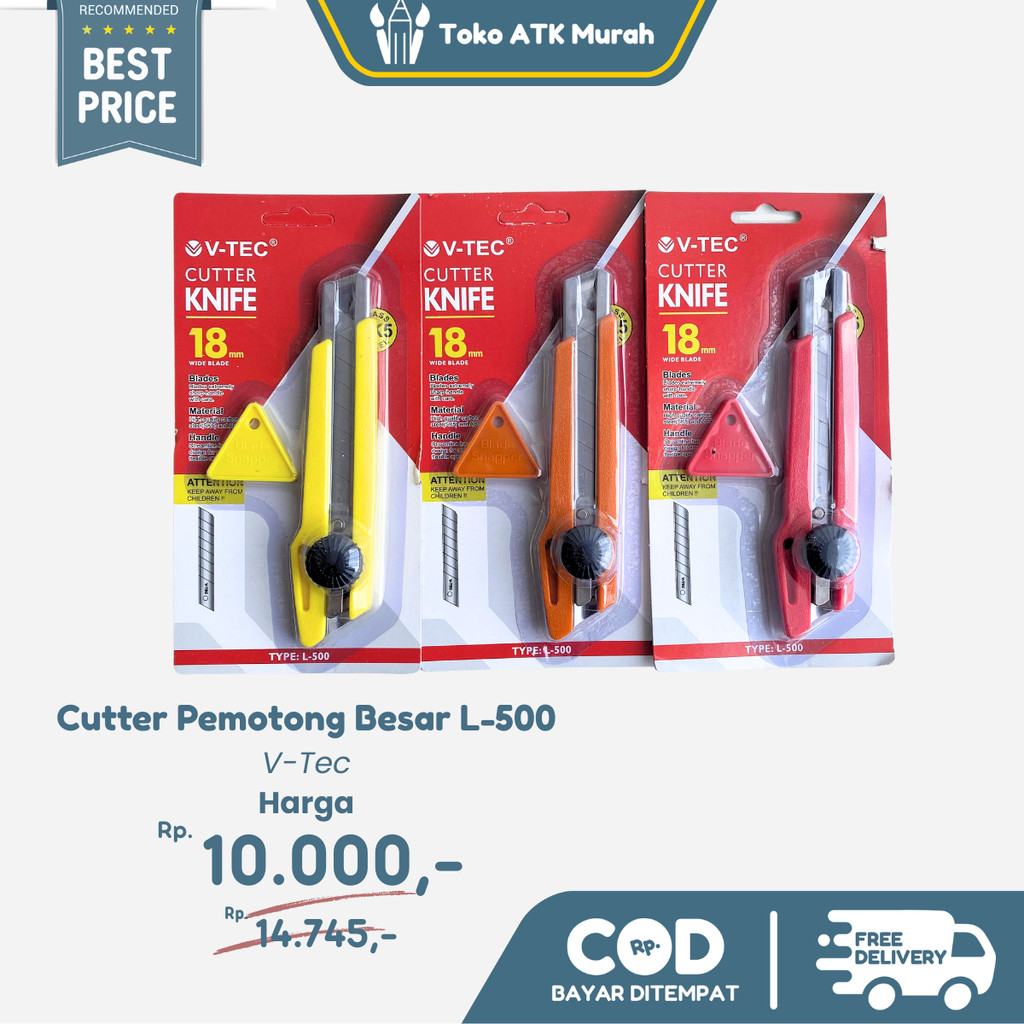 

Cutter Besar V-Tec L-500 / Kater Pemotong Besar Tajam