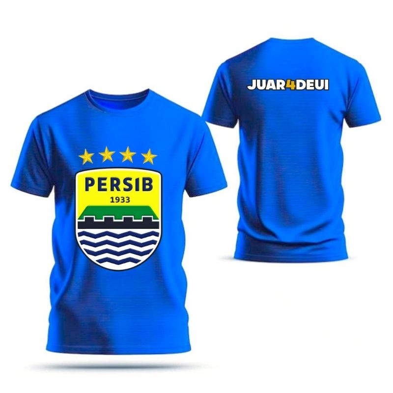 Kaos Persib juara couple ayah ibu anak 1-13 tahun katun combed