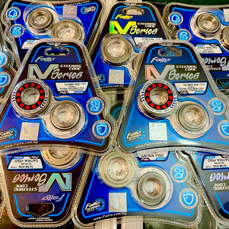 SANRIRINTOJAYASHOP Komstir Faito Beat Scopy Vario supra type Smoot , Bearing Faito Komstir stang