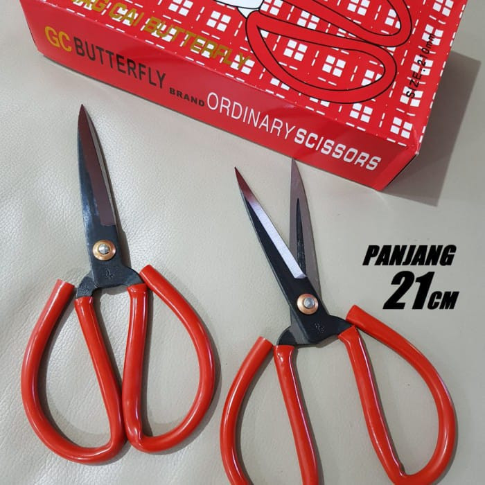 

NEW Gunting Potong Bahan Kain Kodok Swistar Butterfly Merah