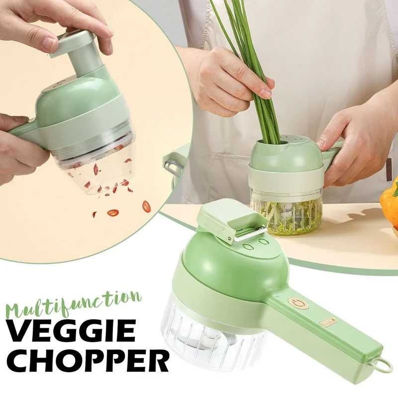 

Leygothy Pemotong Sayur Elektrik Food Veggie Chopper Portable 4in1 - LE40