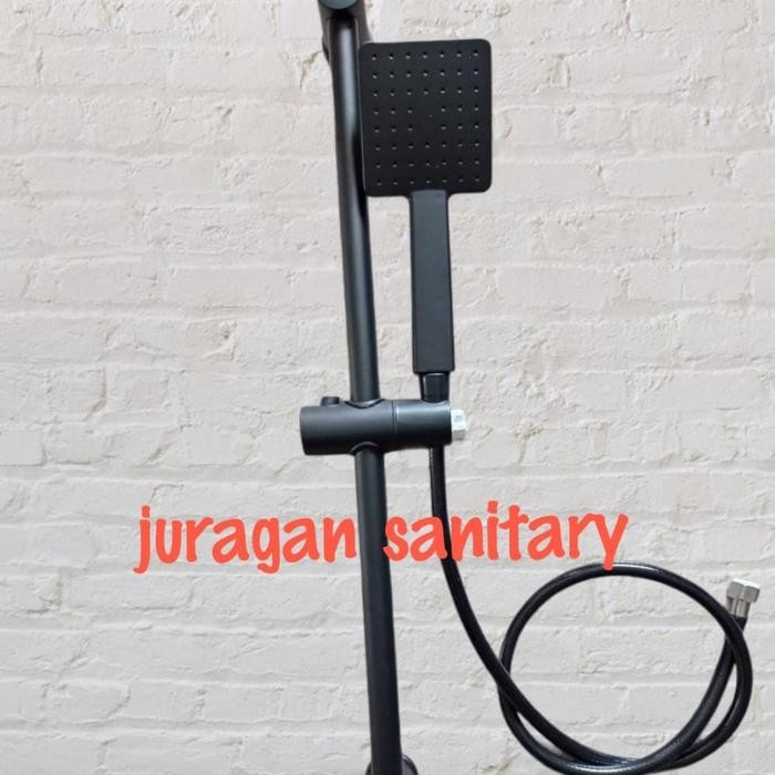 

Paket shower + Tiang Shower + Kran Cabang HITAM MURAH MERIAH Set - Shower Tiang Only