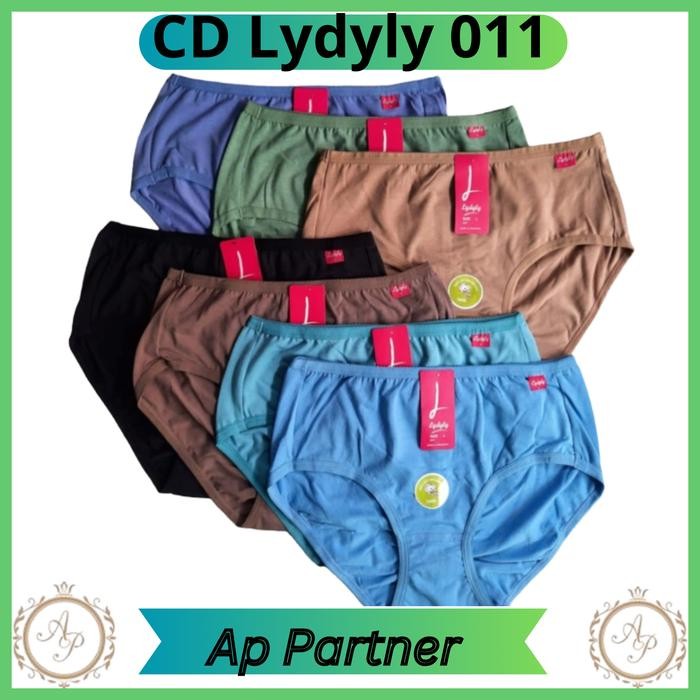 Grosir 6 Pcs Celana Dalam Wanita LYDYLY 011 CD Katun Elegan M L XL XXL - M