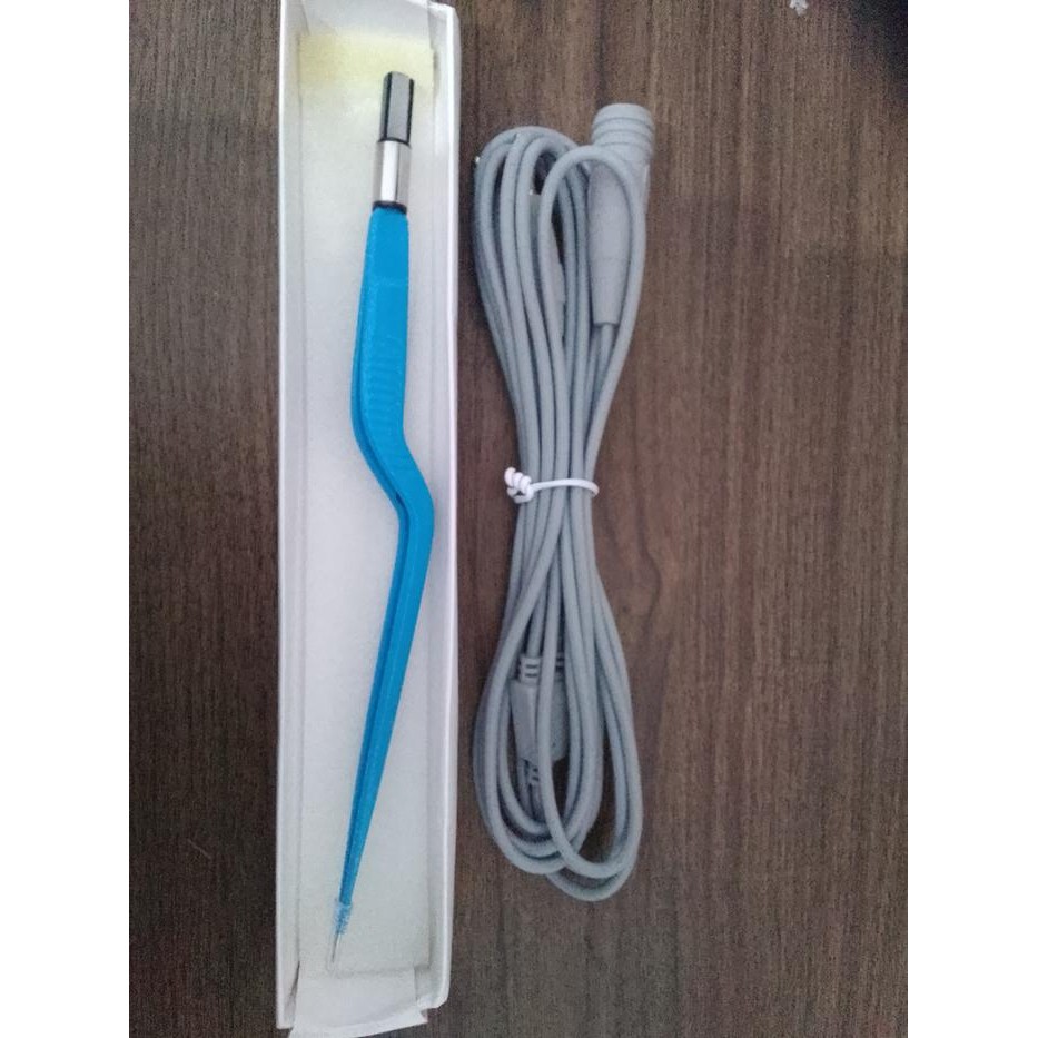 pinset coagulasi Bipolar Forceps forcep ESU electrosurgery couter - Kabel + Forcep