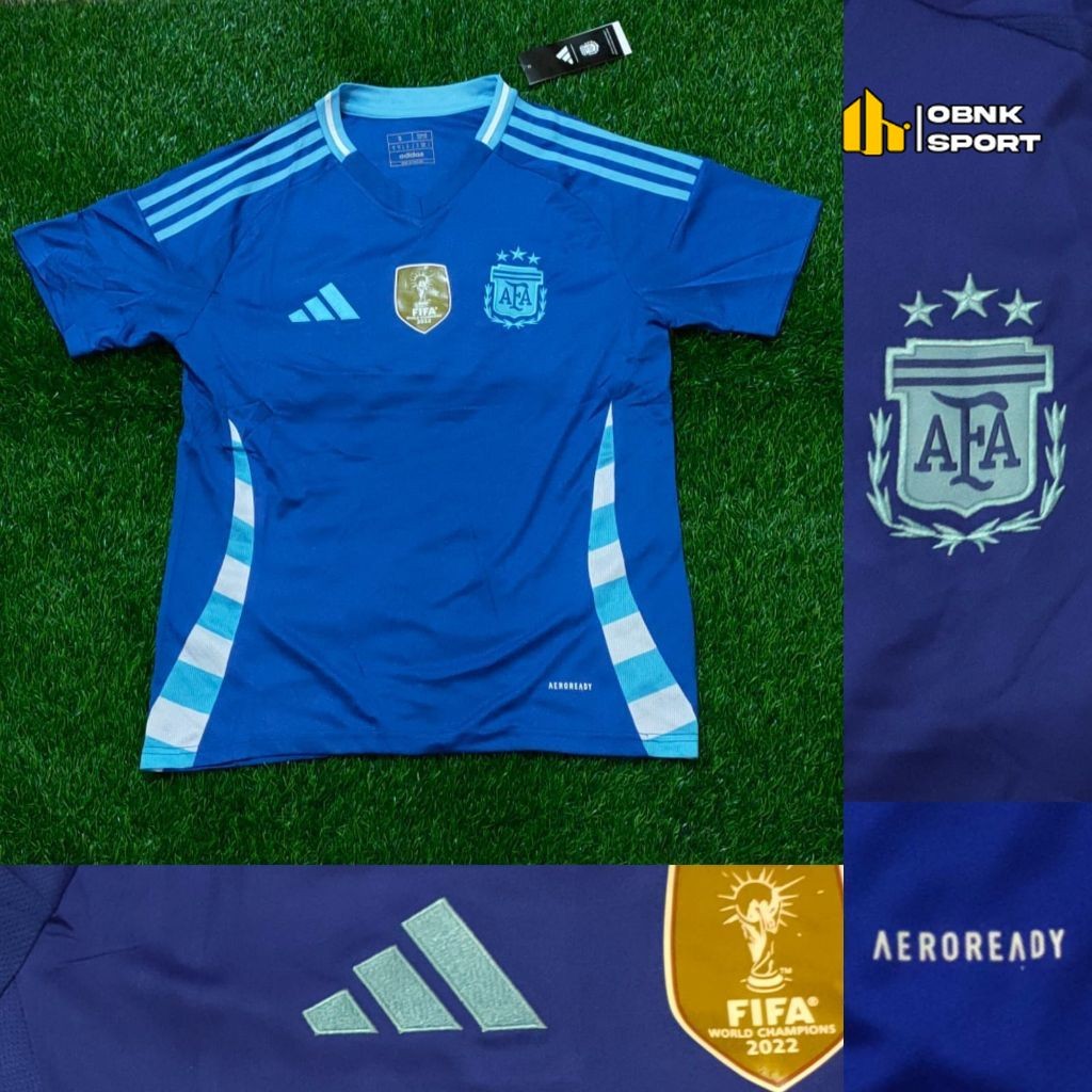 JERSEY BOLA ARGENTINA AWAY COPPA AMERIKA 2024 GRADE ORI IMPORT
