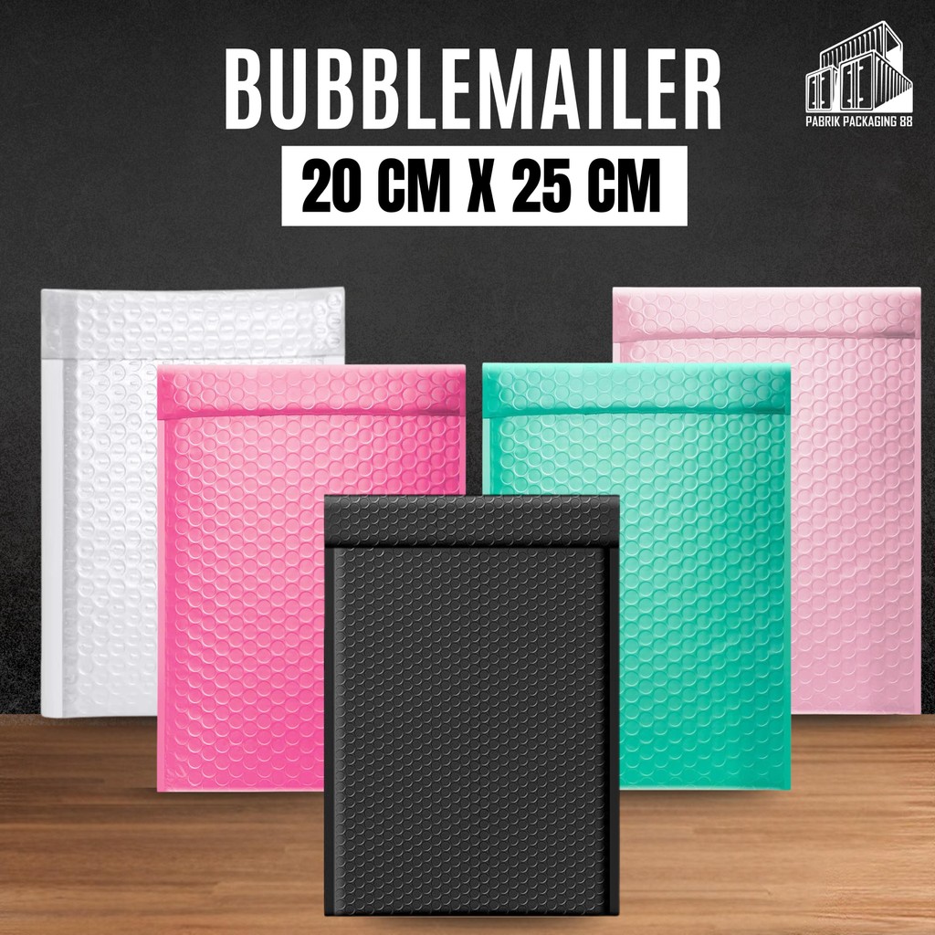 

Amplop Bubble Mailer 20x25 Cream Putih Hitam Pink Tosca Polybubble Bubblemailer Packing Online Shop