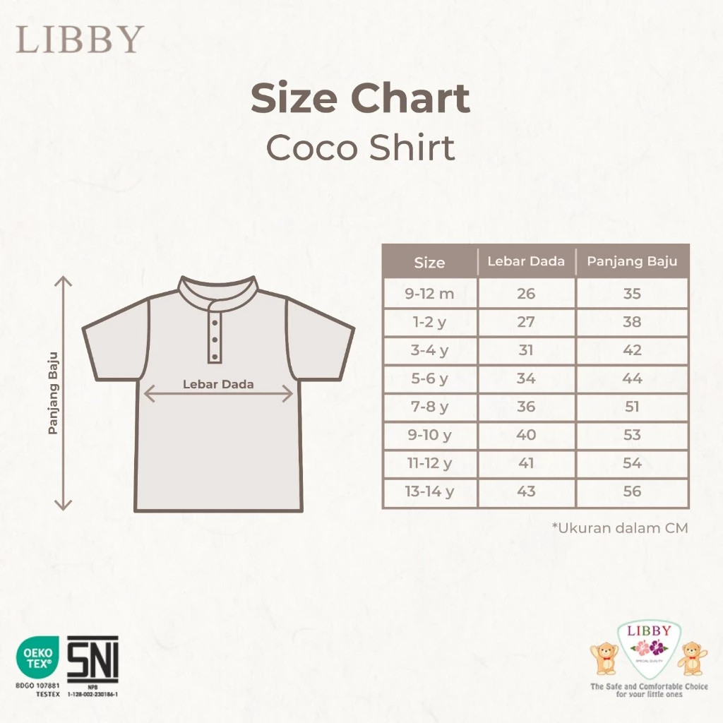 RB Libby Kaos Polo Anak 9 Bulan - 6 Tahun Laki laki Perempuan Coco Shirt Lacoste Basic Collar Polo